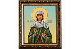 Анна Лыкошина мученица. Икона на холсте.