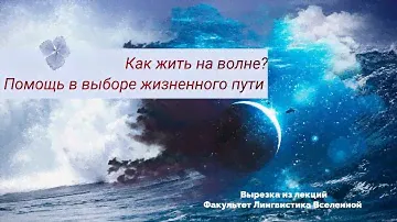 Как жить на волне! Помощь в выборе жизненного пути!