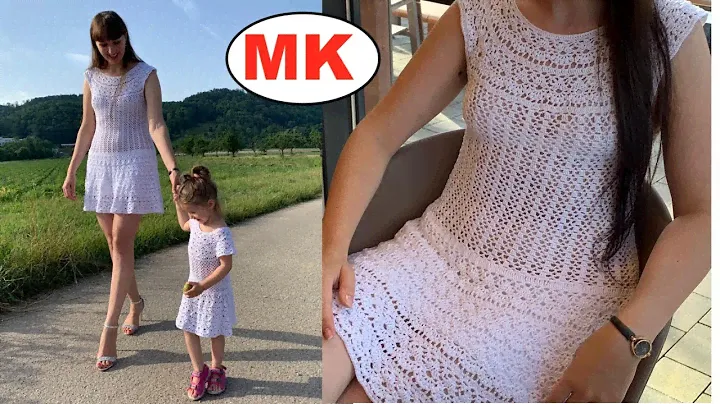ЛЕТНЕЕ ПЛАТьЕ КРЮЧКОМ НА КРУГЛОЙ КОКЕТКЕ И НА ЛЮБОЙ РАЗМЕР
