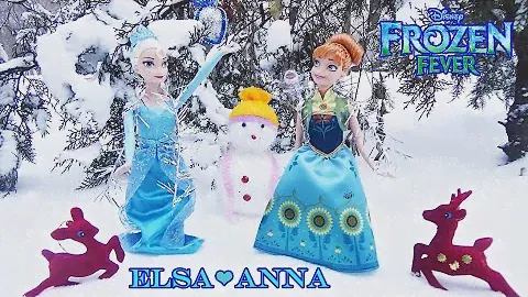 Disney Frozen Anna and Elsa Doll / Холодное торжество, куклы Анна и Эльза. Обзор и мультфильм