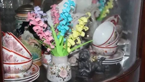 Гиацинты из бумаги
