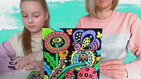 🎨РАСКРАШИВАЕМ БАРХАТНЫЕ РАСКРАСКИ!